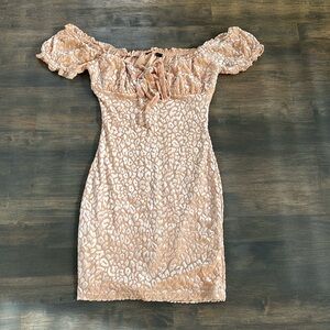 VELVET LEOPARD DRESS